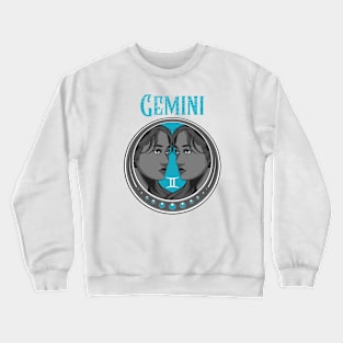 Gemini Zodiac Beautiful Female Crewneck Sweatshirt